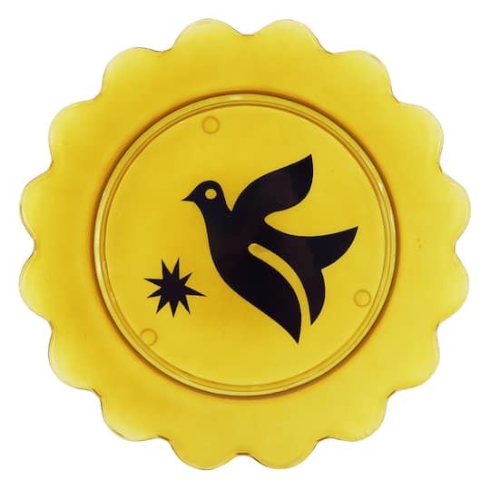Jonathan Adler x Michaels 10.75" Bird Art Scalloped Edge Glass Plate